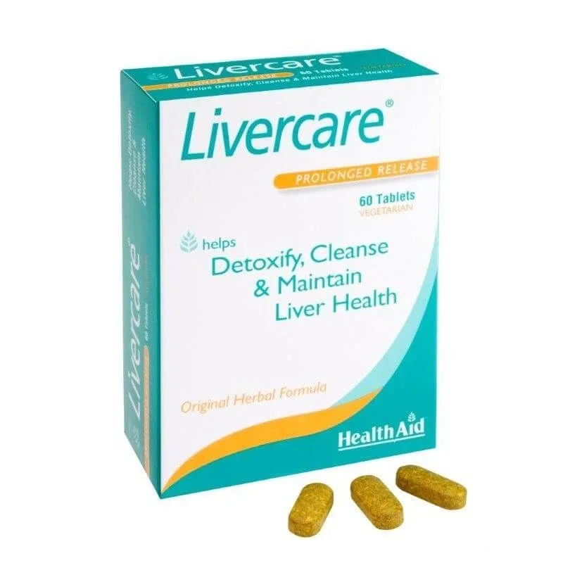 Health Aid | Îngrijirea ficatului | Supliment alimentar pentru detoxifierea naturală și îngrijirea ficatului | Health Aid | Îngrijirea ficatului Curățarea ficatului | 60 Tablete — preț și oferte