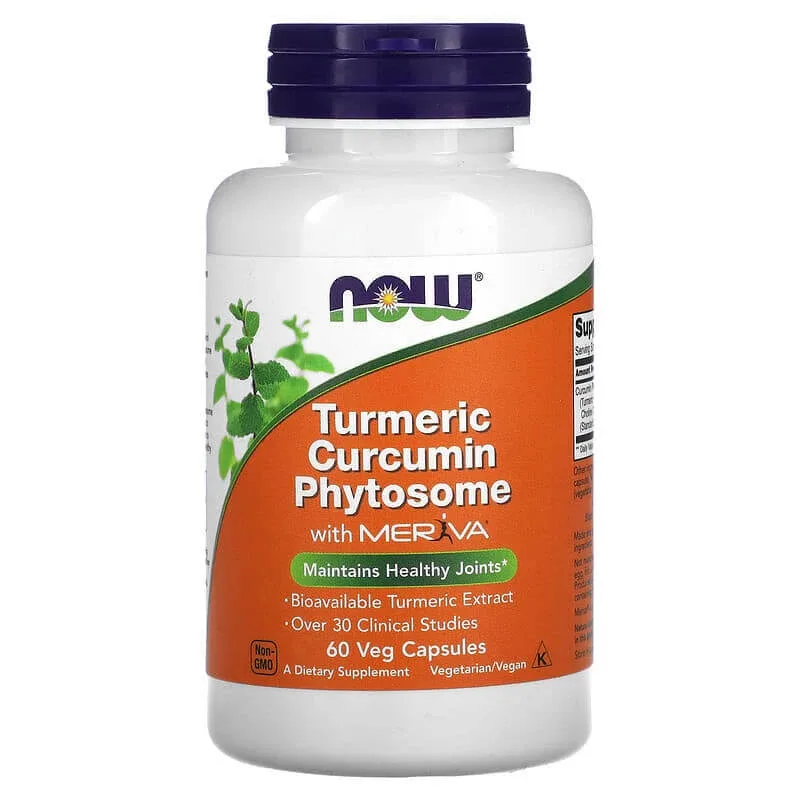 Turmeric Curcumin Phytosome cu Meriva, 60 capsule vegetale, Now Foods — preț și oferte