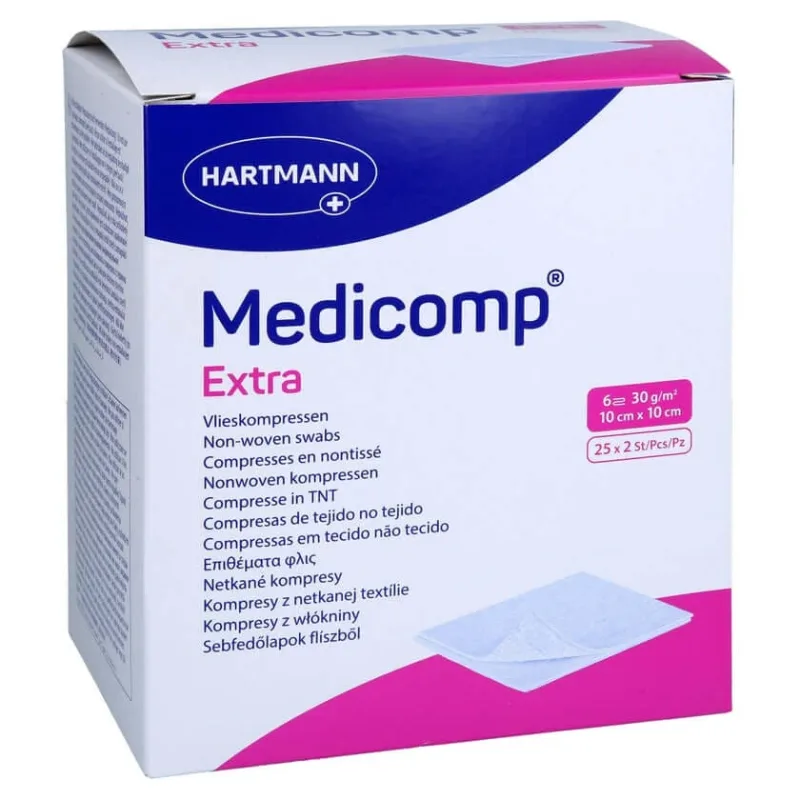 Comprese Medicomp Extra 10x10 cm steri 25X2 buc — preț și oferte