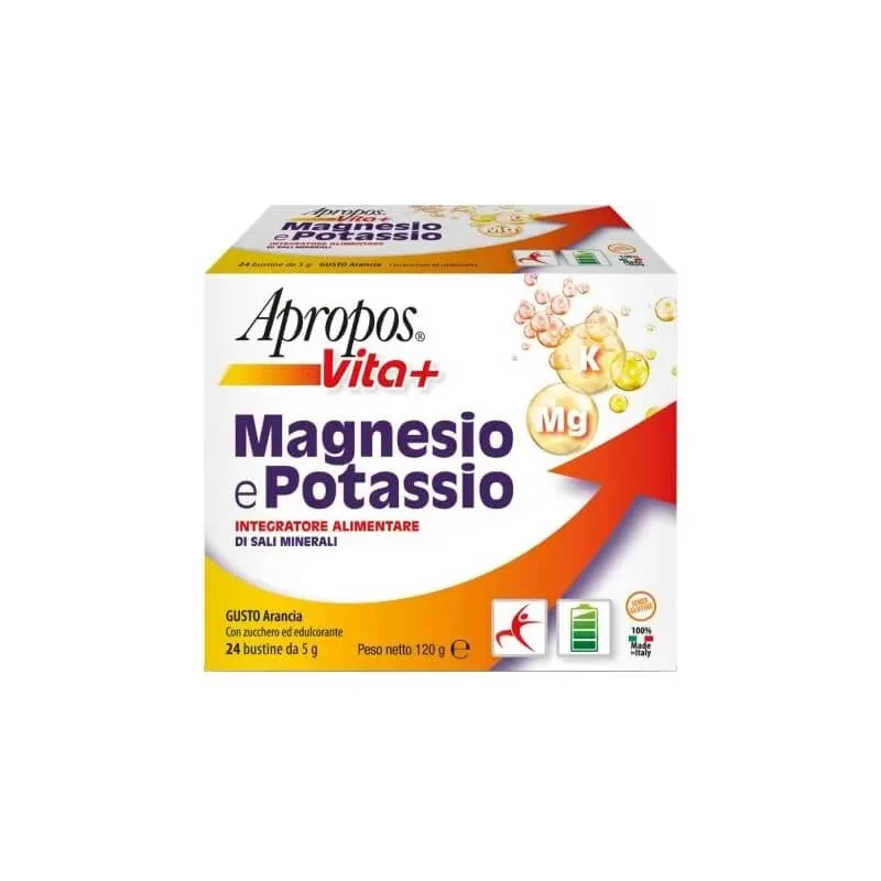 Apropos Vita+ Magneziu și Potasiu, 24 de plicuri – supliment alimentar cu săruri minerale — preț și oferte