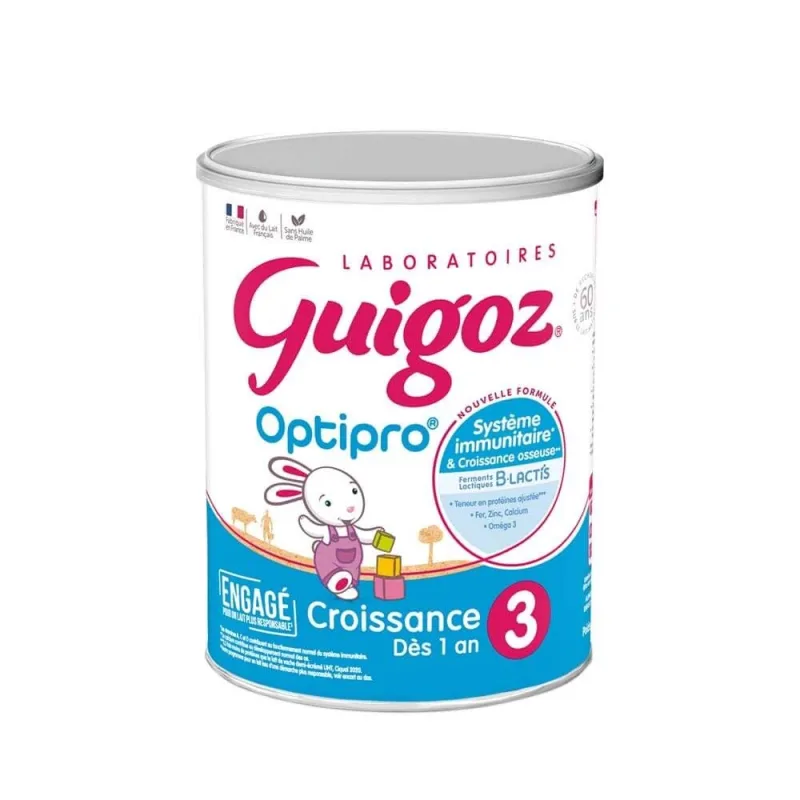 Guigoz Optipro Lapte praf Creștere 3 de la 1 an 780g — preț și oferte