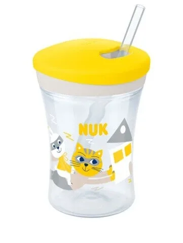 NUK Action Cup Training Cup cu pai 12m+ 230ml în diverse culori - Galben — preț și oferte