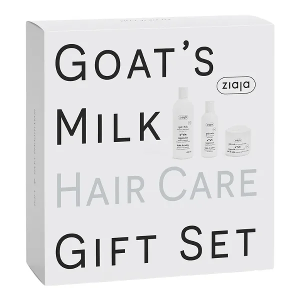 Set Goat's Milk: sampon cu keratina si lapte de capra 400 ml + balsam 200 ml + masca 200 ml, Ziaja — preț și oferte
