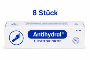 Cremă Antihydral® pentru îngrijirea picioarelor, 8x50 ml