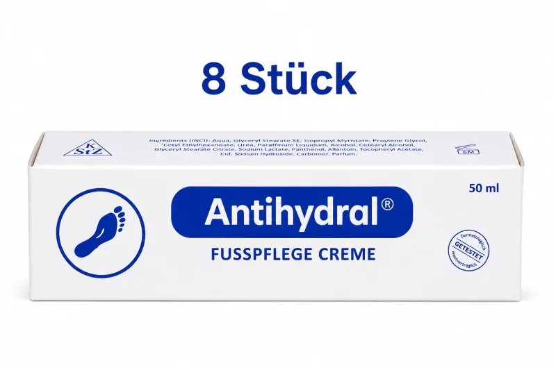 Cremă Antihydral® pentru îngrijirea picioarelor, 8x50 ml — preț și oferte