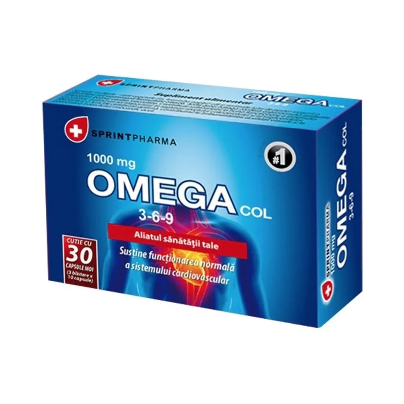 Omegacol 3,6,9, 30 capsule SPRINT PHARMA — preț și oferte