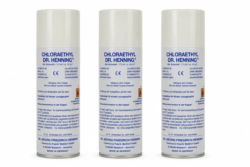 Cloraetil Dr. Henning, spray, 3x175 ml, fără gaz propulsor — preț și oferte