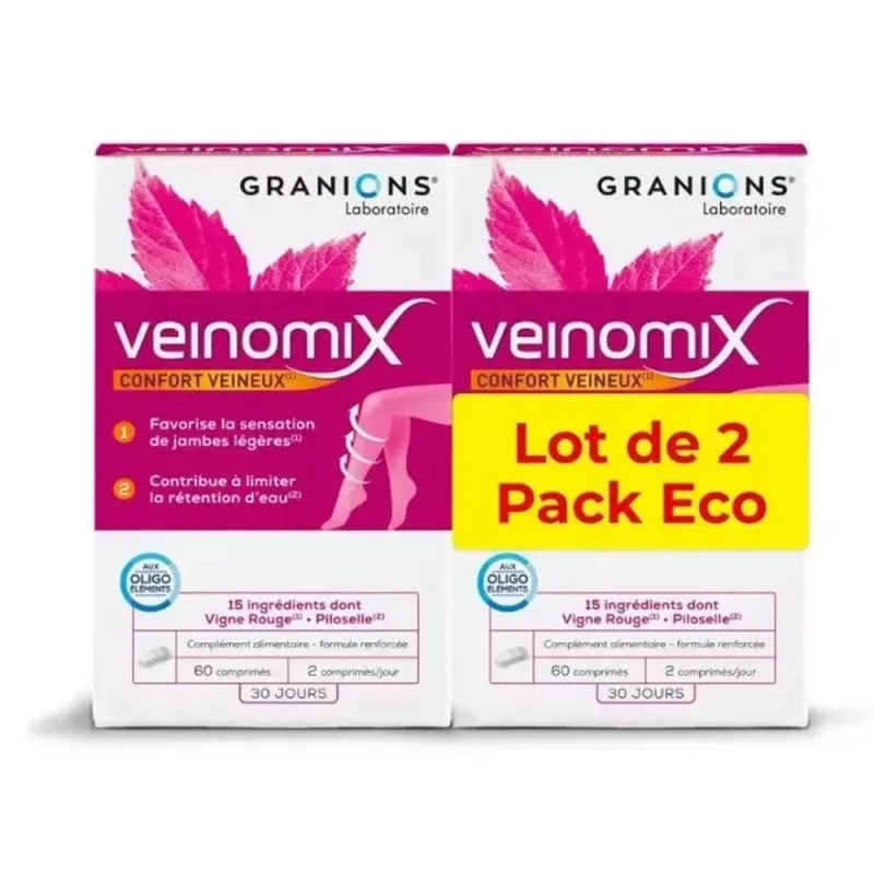 Granions Veinomix 2x60 Tablete — preț și oferte
