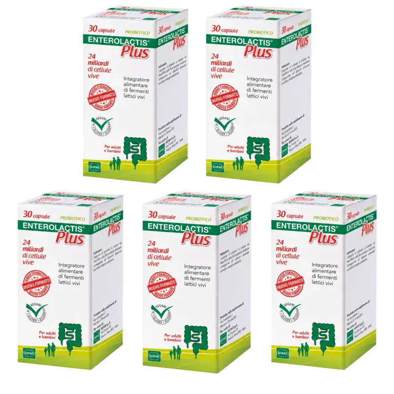 Enterolactis Plus, 5x30 capsule, Sofar — preț și oferte