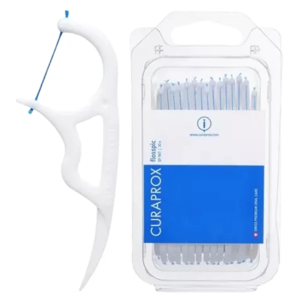 Set suporturi scobitoare cu ata dentara, Curaprox | 30 bucati — preț și oferte