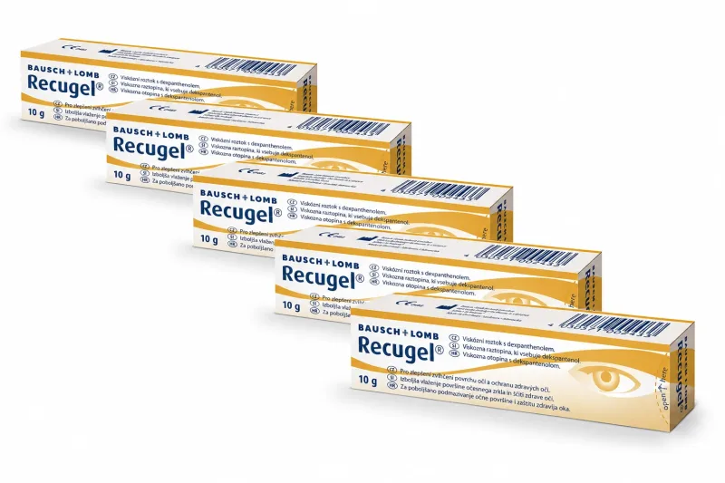Gel oftalmic Recugel 5x10g, Bausch & Lomb — preț și oferte