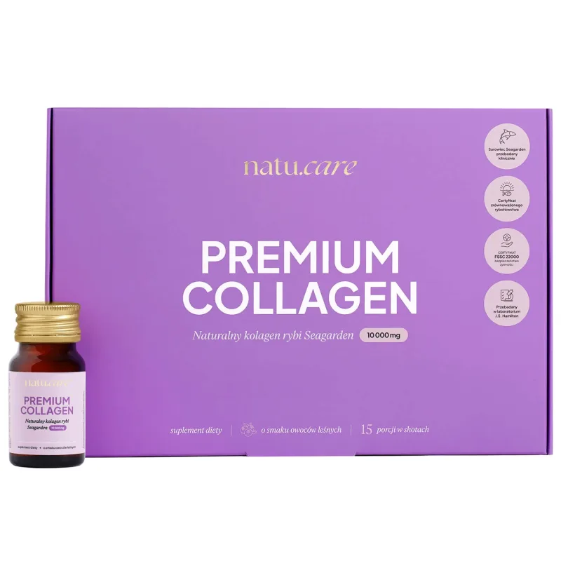 Natu.Care Premium Collagen Shot 10000 mg, aromă de fructe de pădure, 30 ml x 15 bucăți — preț și oferte