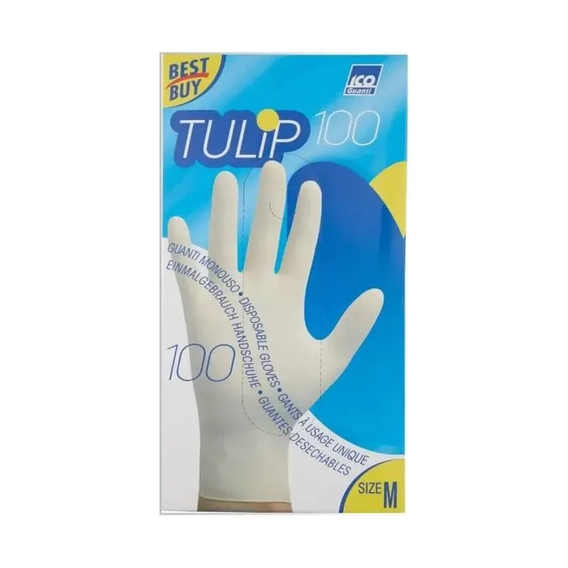 Tulip 100 mănuși de unică folosință pentru uz casnic, mărimea M — preț și oferte