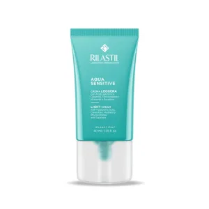 Rilastil Aqua Sensitive – cremă hidratantă ușoară pentru pielea sensibilă, cu efect de 24 de ore, 40 ml