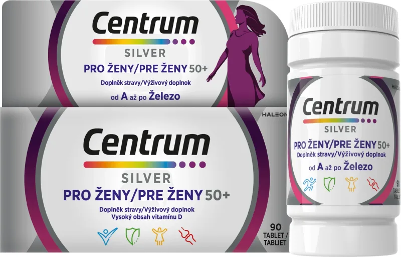 Centrum multivitamine pentru femei 50+, 90 comprimate — preț și oferte