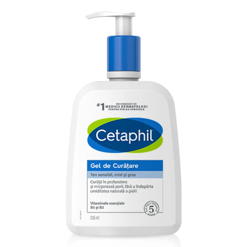 Gel de curatare pentru ten normal-gras, 236 ml, Cetaphil — preț și oferte