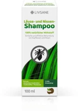 Livsane Șampon împotriva păduchilor și a lindelor 100 ml — preț și oferte