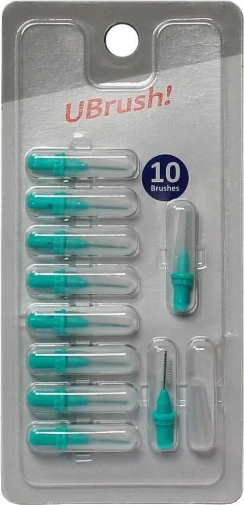 UBrush! - periuță de dinți interdentară - 0,9 mm verde 1×10 bucăți — preț și oferte