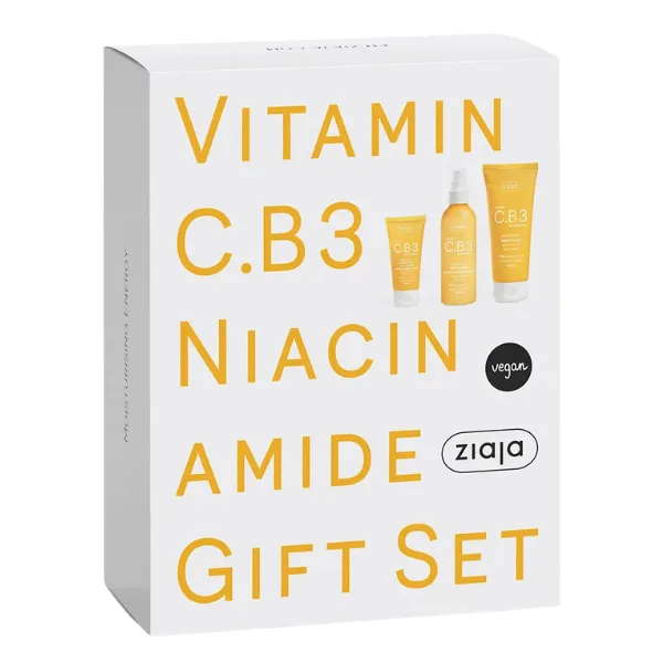 Set Vitamina C, B3, Niacinamide: crema de zi 50 ml + lotiune tonica 190 ml + balsam corp 200 ml ZIAJA — preț și oferte