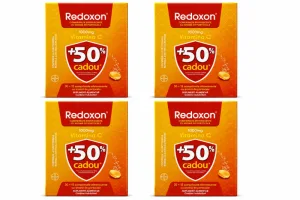 Redoxon cu vitamina C, 1000 mg, 4x45 comprimate efervescente, Portocale, Bayer