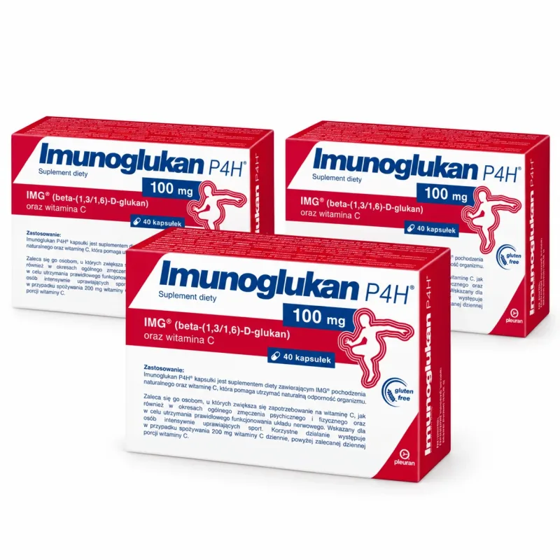 Imunoglucan P4H, 3 x 40 capsule, Pleuran — preț și oferte