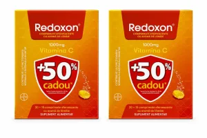 Redoxon cu vitamina C, 1000mg, 2x45 comprimate efervescente, Lamaie, Bayer