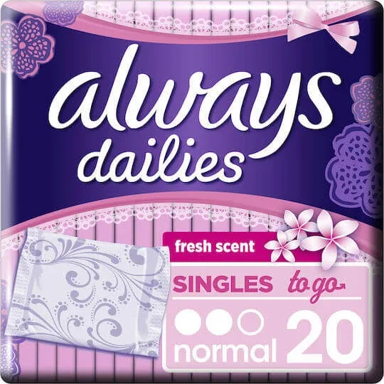 ALWAYS Dailies To Go Normal Fresh Utilizare zilnică 20 bucăți — preț și oferte