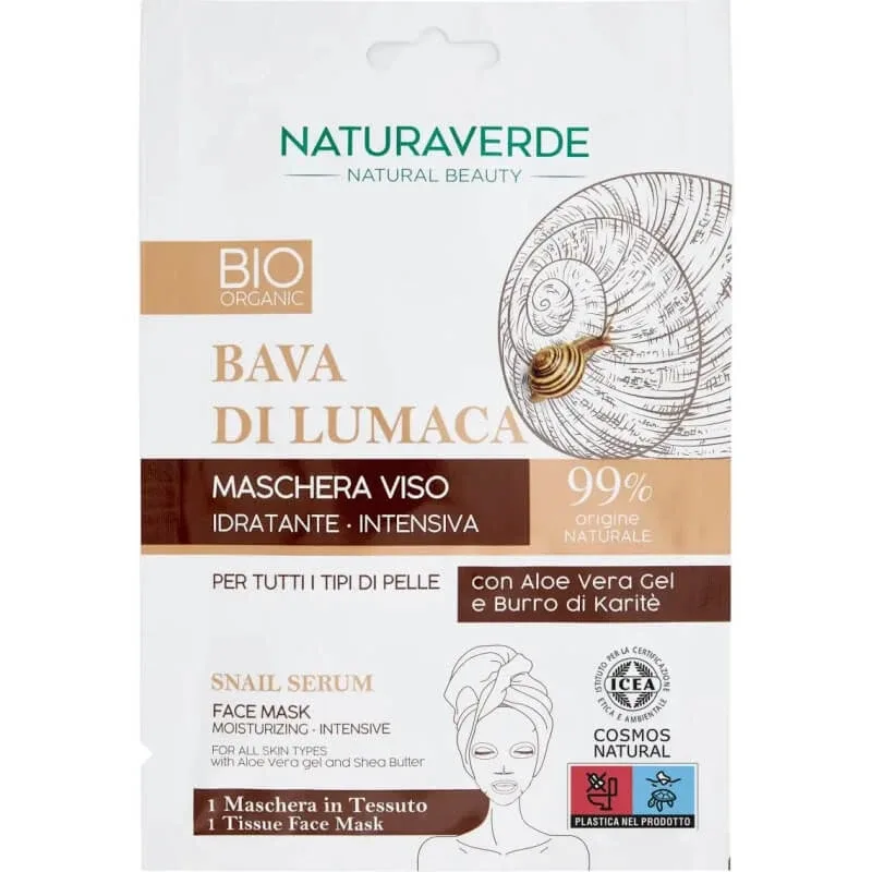 Naturaverde Mască hidratantă pentru față cu secret de melc — preț și oferte