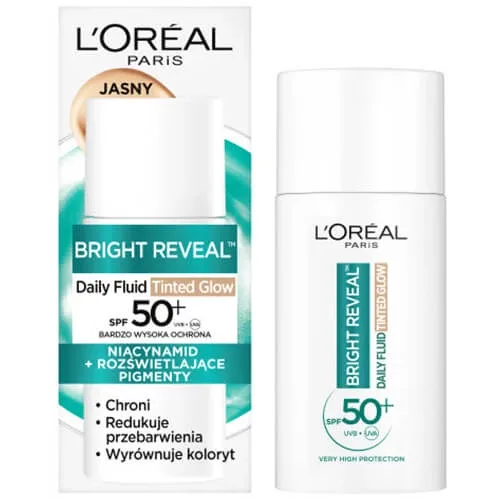 L'Oreal Bright Reveal Daily, fluid colorat, strălucire colorată, SPF 50+, 50 ml L'Oréal Paris — preț și oferte