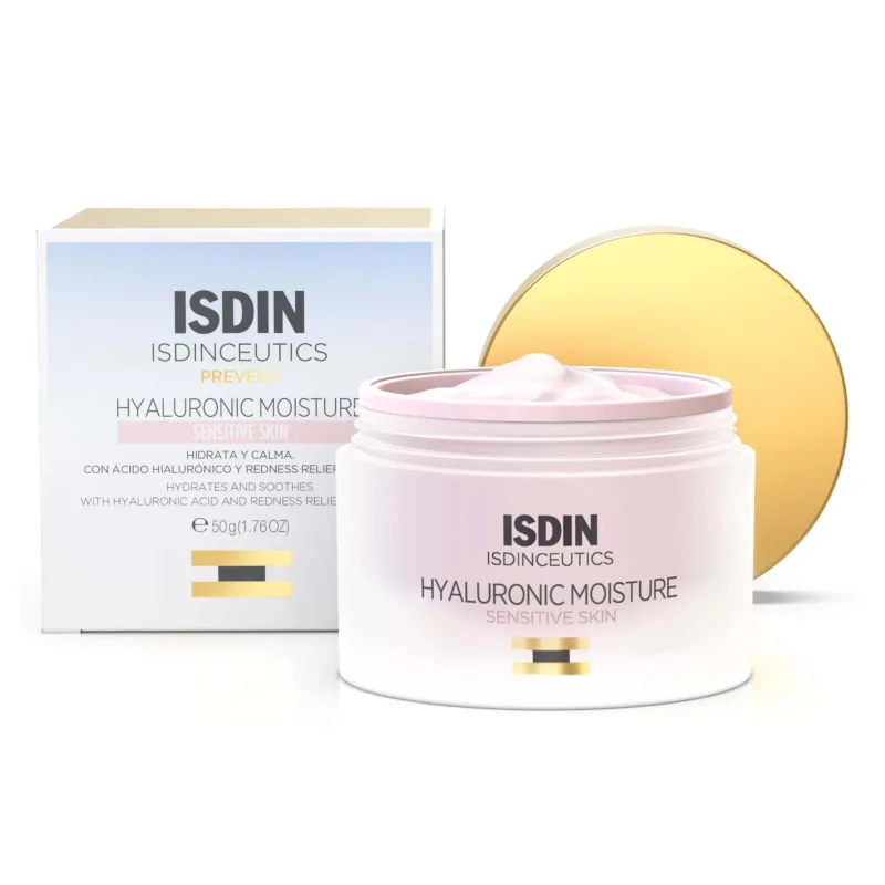 Crema hidratanta cu acid hialuronic pentru ten sensibil Isdinceutics, 50 ml, Isdin — preț și oferte