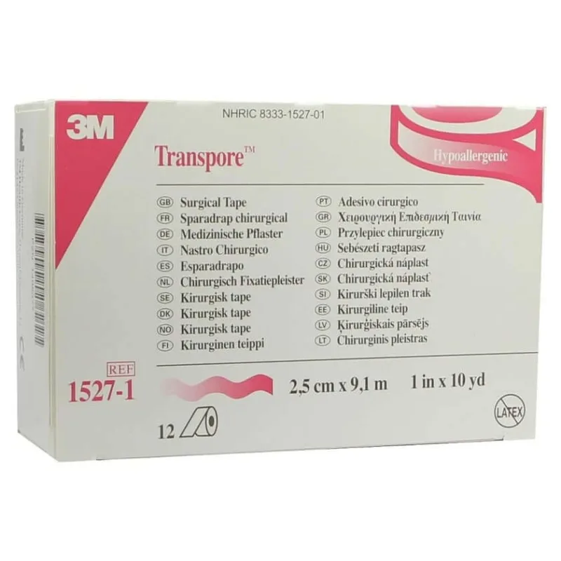 Tencuieli Transpore 2.5 Cmx9.1 m 12 buc — preț și oferte
