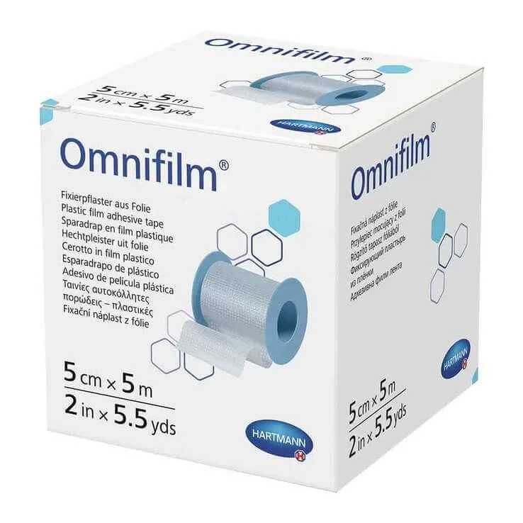 Omnifilm – Plasture de fixare, folie 5 cm x 5 m, 1 buc. — preț și oferte