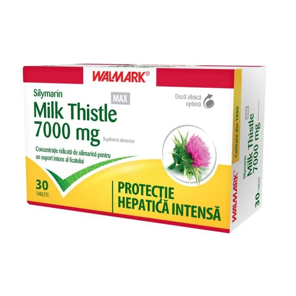 Silymarin Milk Thistle MAX 7000 mg, Walmark | 30 comprimate — preț și oferte