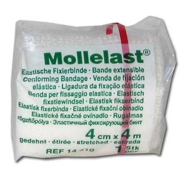 Mollelast 4 cm x 4 m, alb, 20 de bandaje — preț și oferte