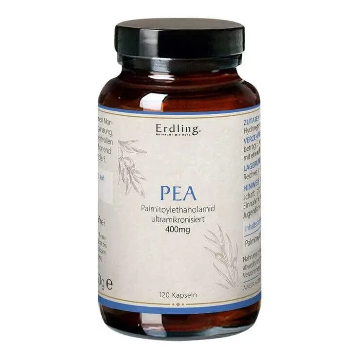 Pea Palmitoylethanolamid 99,23% capsule vegane Erdling, 120 capsule — preț și oferte