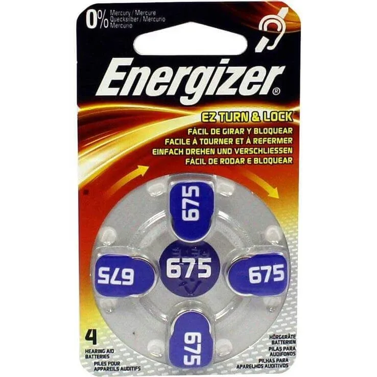 Baterie Energizer pentru aparate auditive 675, 4 buc., fără specificare — preț și oferte