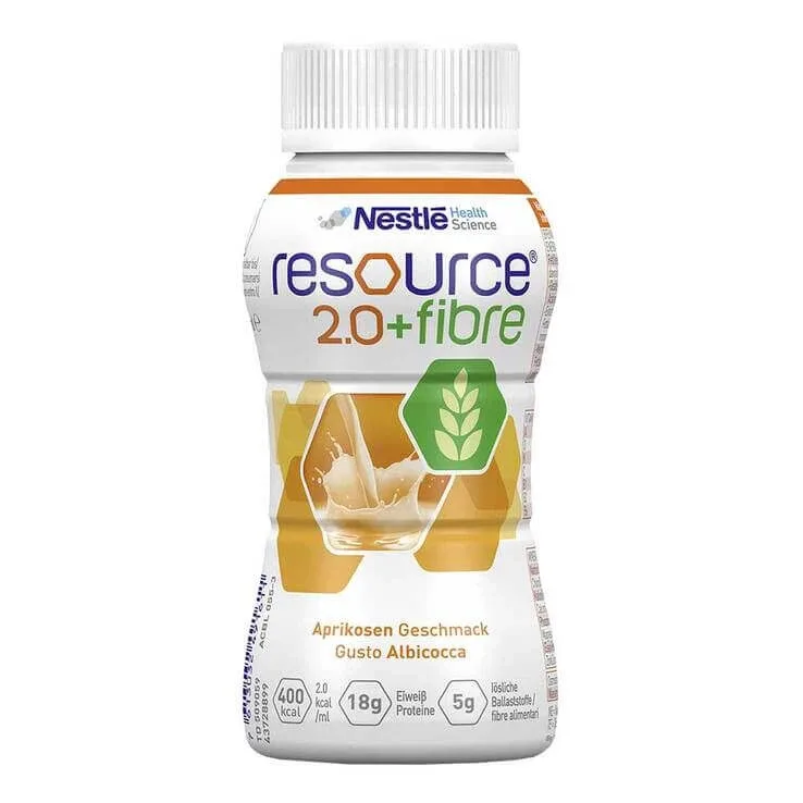 Resource 2.0 + fibră de caise, 4 x 200 ml lichid — preț și oferte