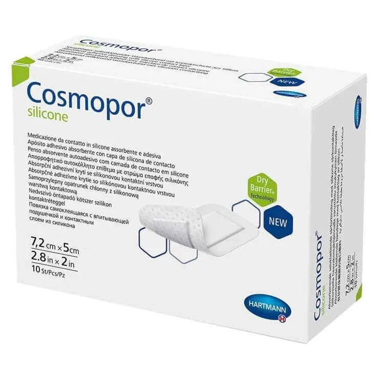 Pansament din silicon Cosmopor® 5x7,2 cm, pachet de 50 de pansamente — preț și oferte