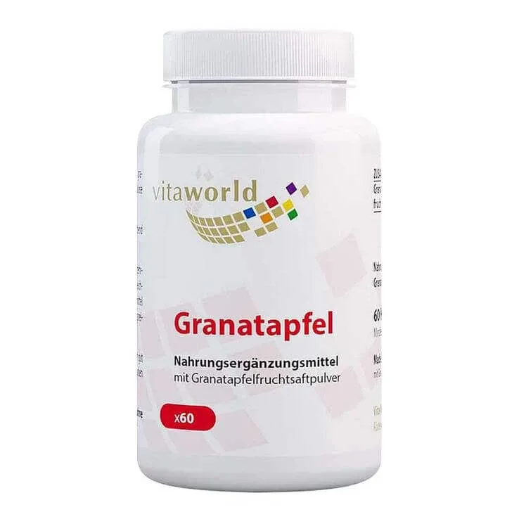Capsule cu rodie de 500 mg, 60 de capsule — preț și oferte