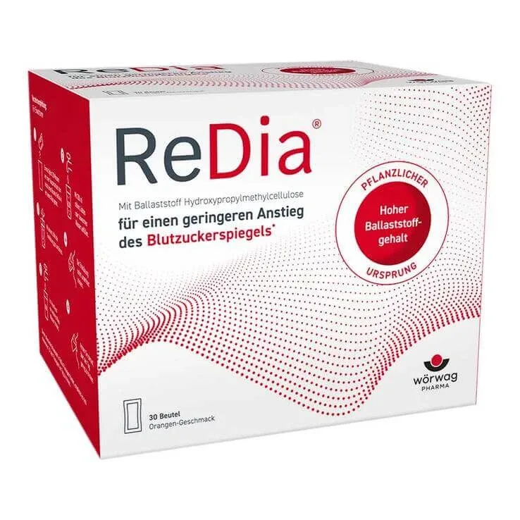 Redia Granulat – băutură cu fibre alimentare, 2x30x12 g granule pentru prepararea unei suspensii destinate administrării orale — preț și oferte