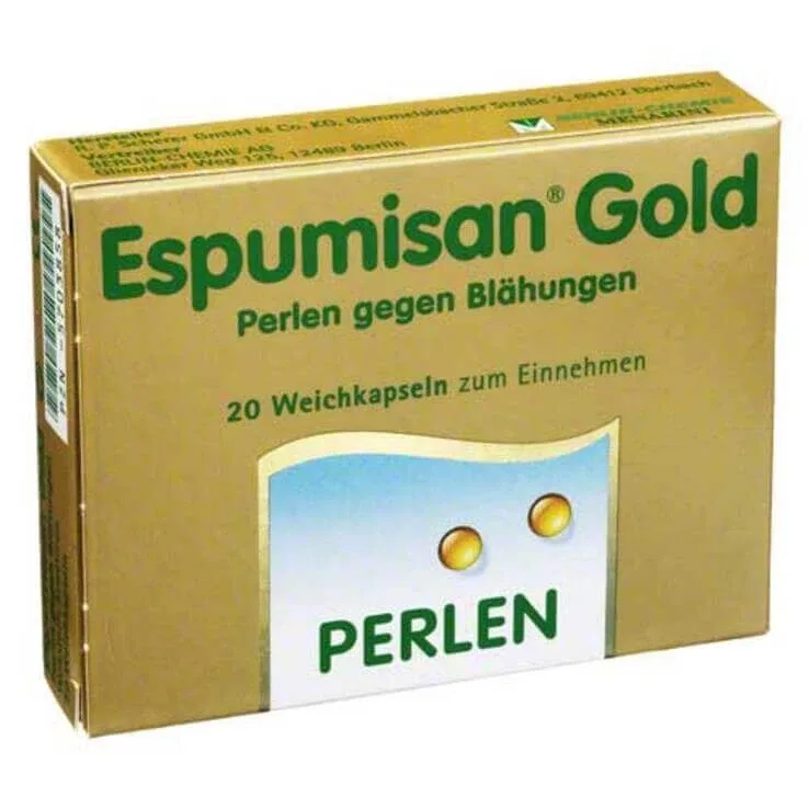 Espumisan Gold Perlen împotriva flatulenței, 20 de capsule moi — preț și oferte