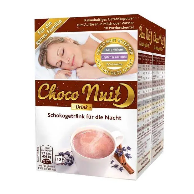 Choco Nuit – băutură de ciocolată pentru somn, sub formă de pulbere, 10 pachete de pulbere — preț și oferte
