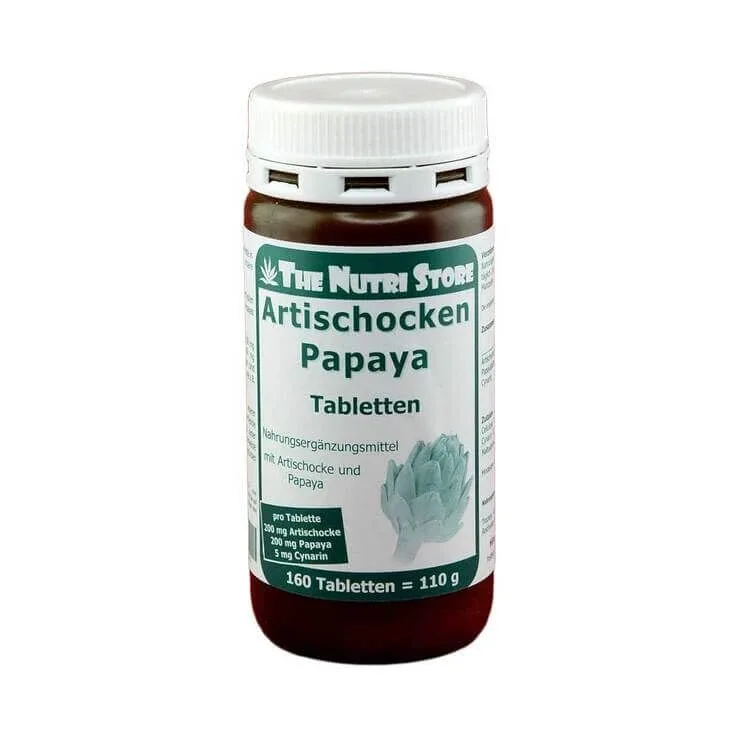 Comprimate cu anghinare și papaya, 160 de comprimate — preț și oferte