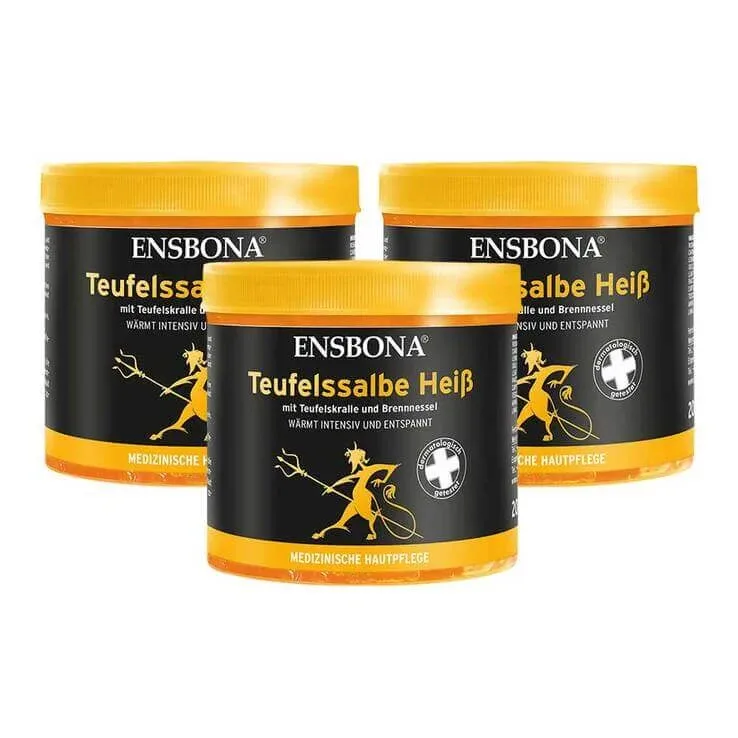 Ensbona Unguent „Diavolul” fierbinte, 3 x 200 ml unguent — preț și oferte