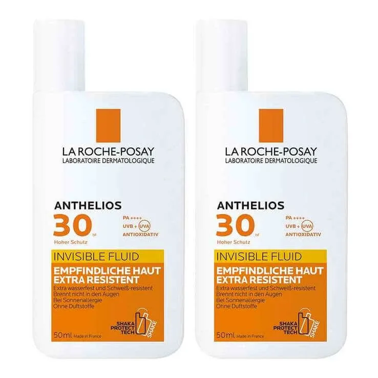 La Roche Posay Anthelios Shaka Fluid SPF 30, 2 x 50 ml lichid — preț și oferte