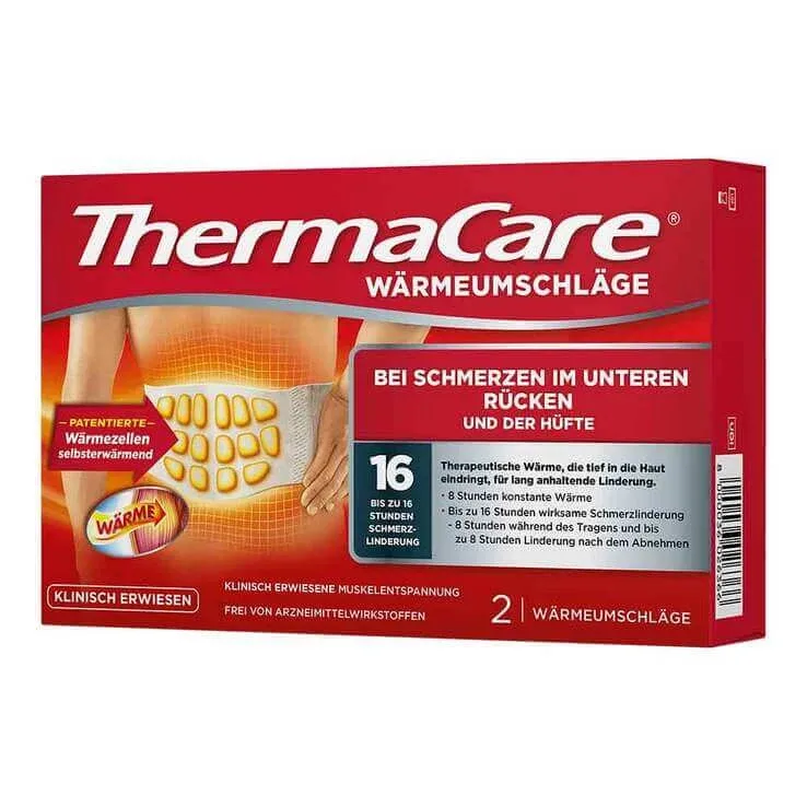 Compresele Thermacare pentru spate, mărimile S-XL, pentru ameliorarea durerii, 2x6 buc. — preț și oferte
