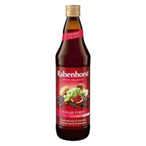 Rabenhorst 11 Plus 11 Suc multivitaminic cu fructe, roșu, 700 ml suc