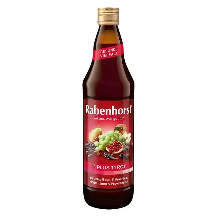 Rabenhorst 11 Plus 11 Suc multivitaminic cu fructe, roșu, 700 ml suc — preț și oferte