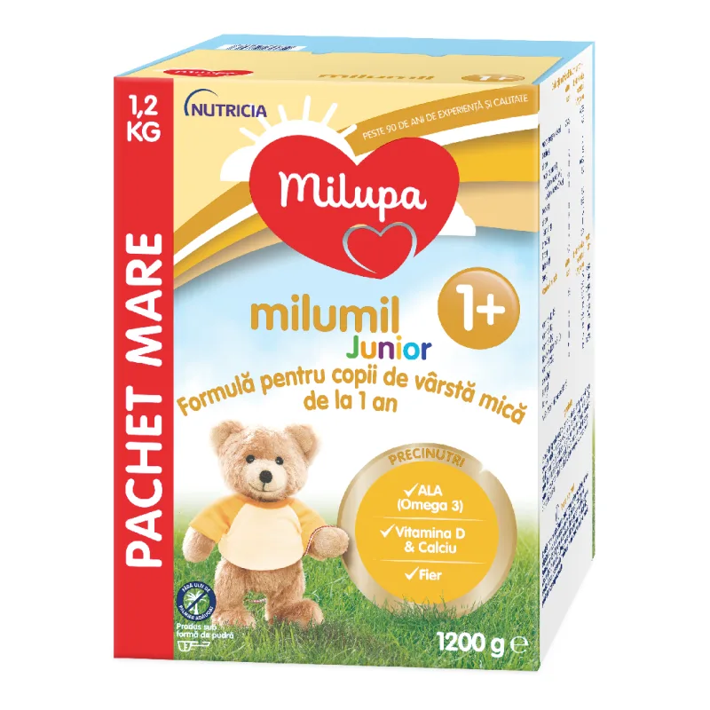 Formula de lapte Milumil Junior, 1 an+, 1200 g, Milupa — preț și oferte