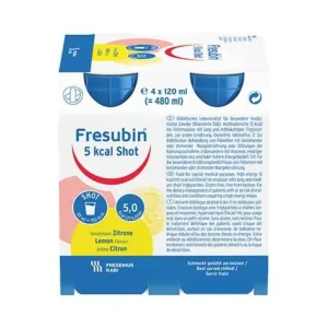 Fresubin 5 kcal SHOT Lemon, soluție, 4 x 120 ml soluție